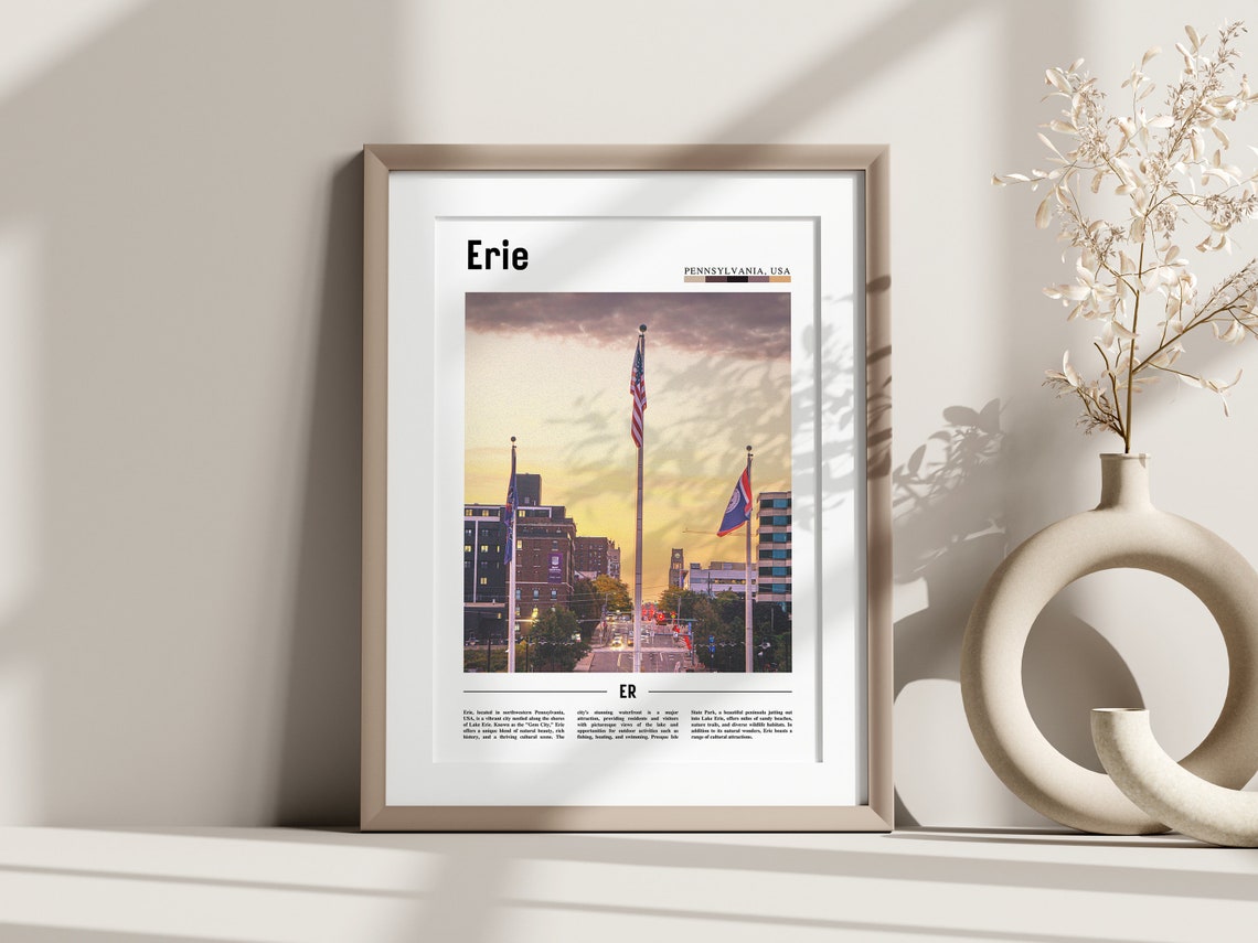 Erie, United States Travel Poster - Image 3