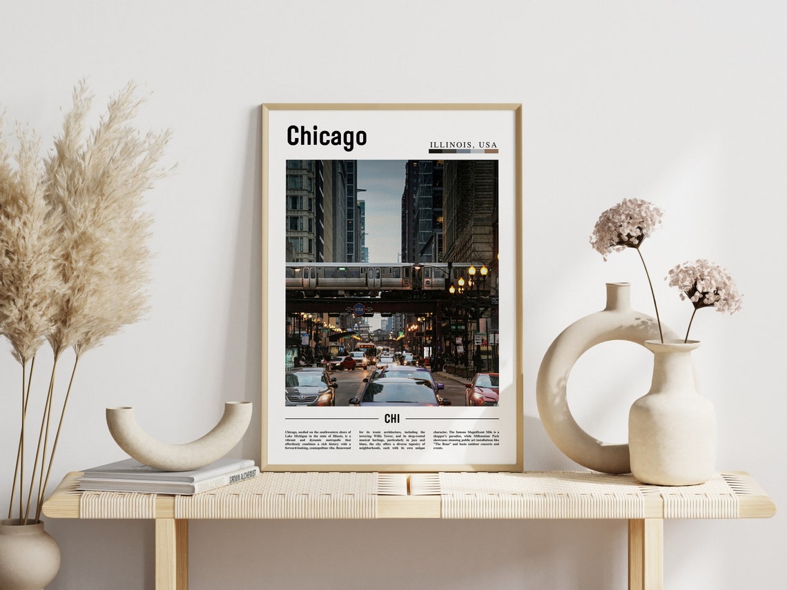 Chicago Print Chicago Poster Chicago Wall Art United States Photo United States Poster United States Print - Image 6