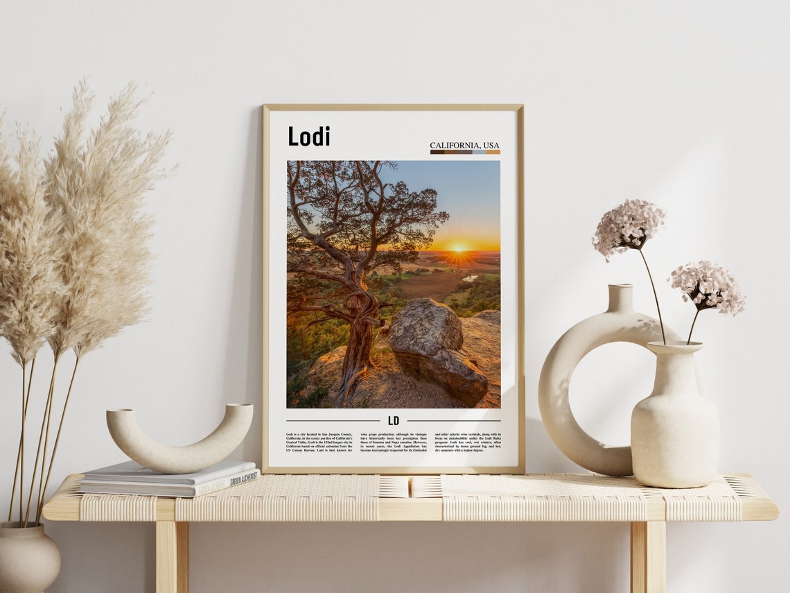 Lodi Print Lodi Poster Lodi Wall Art Minimal Travel Print Minimal City Poster Travel Destination Colorful City Print Oil Painting Poster - Image 6