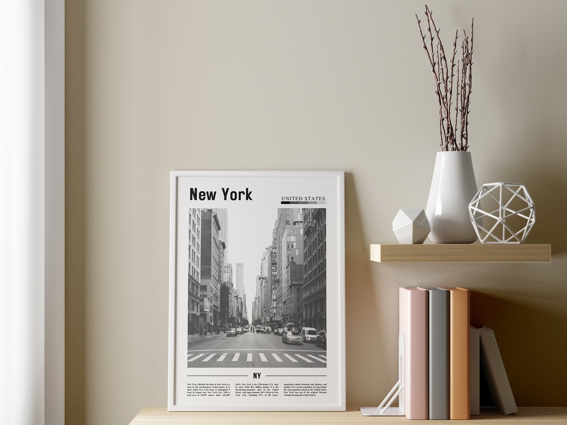 New York Minimal Travel Poster, Poster Print - Image 3