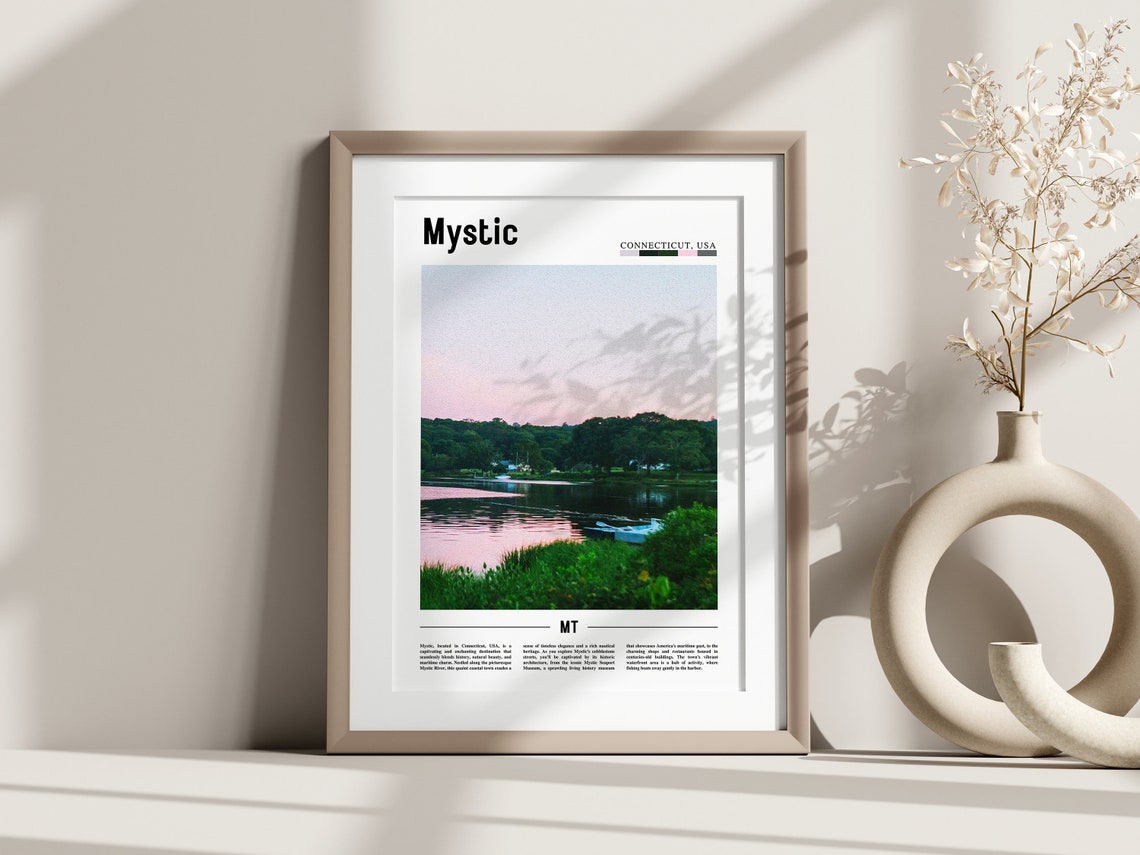 Mystic Poster Mystic Print Mystic Wall Art United States Photo United States Poster United States Print - Image 3