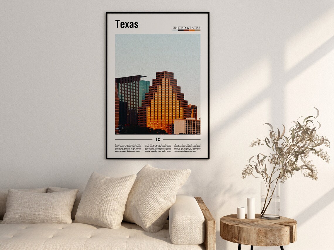 Texas Travel Poster, United States Photo - Image 2