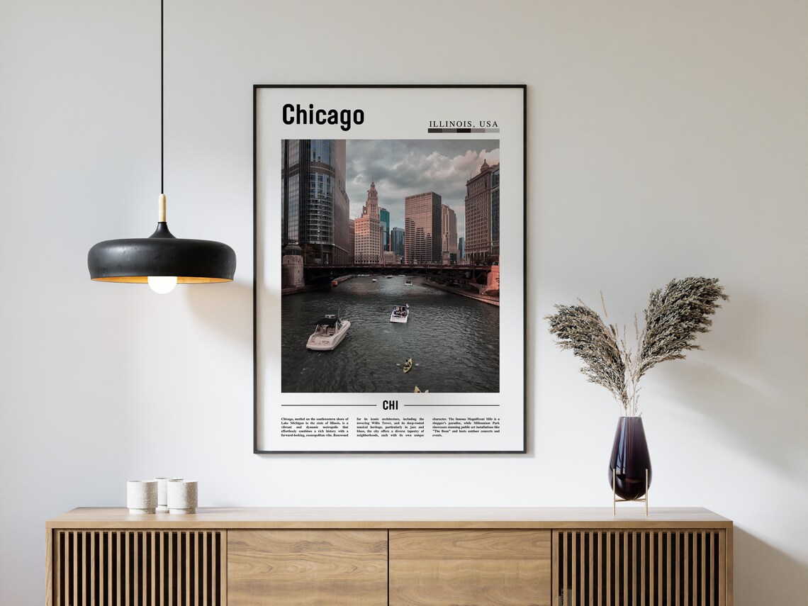 Chicago Travel Poster, United States Photo - Image 4