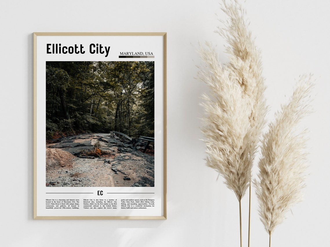 Ellicott City Poster Ellicott City Print Ellicott City Wall Art United States Photo United States Poster United States Print - Image 3