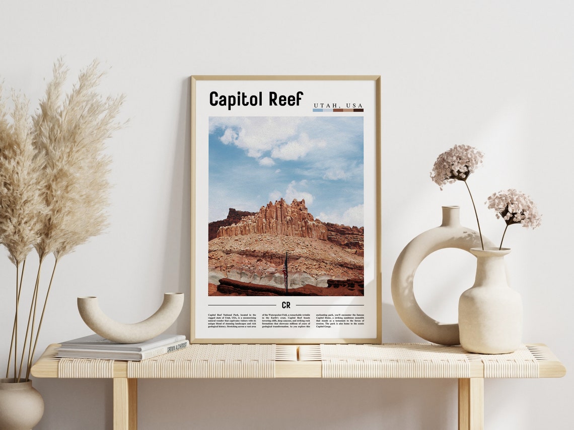 Capitol Reef Poster Capitol Reef Print Capitol Reef Wall Art United States Photo United States Poster United States Print - Image 6