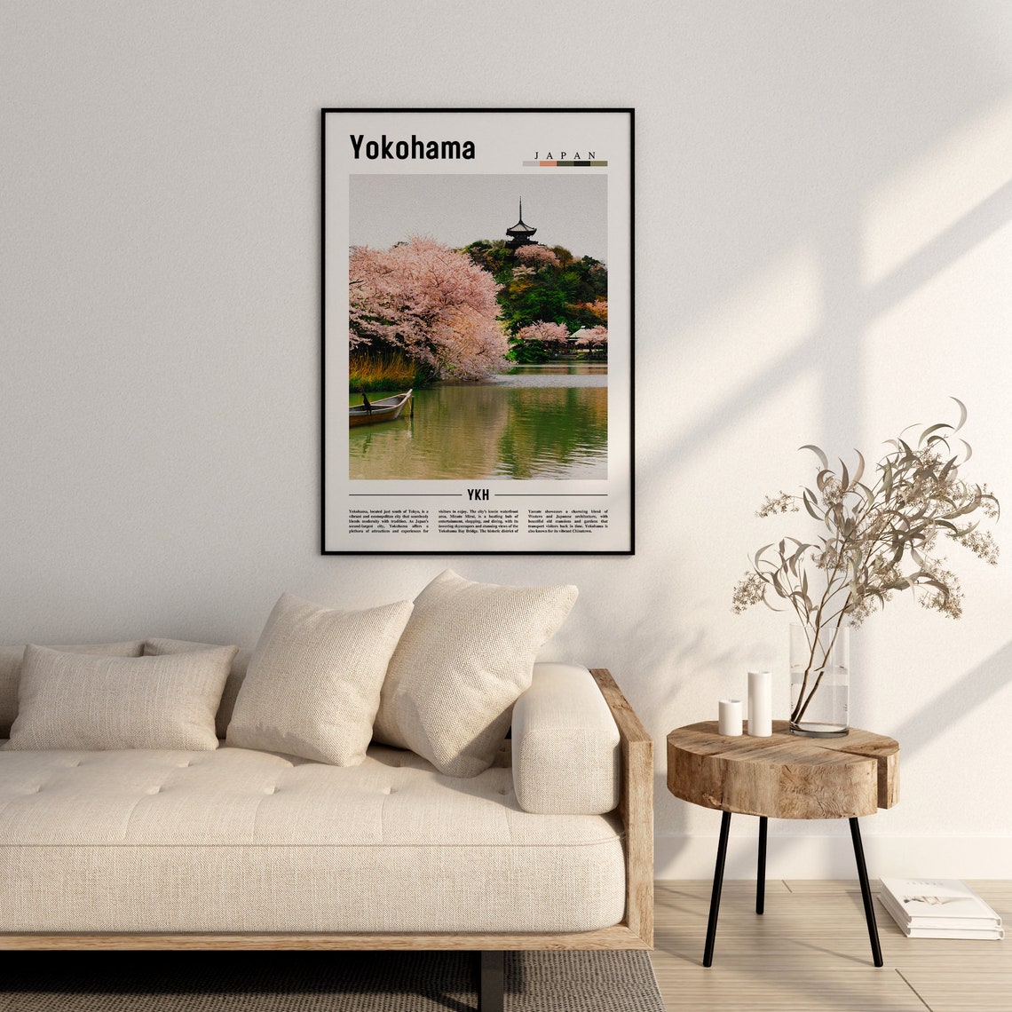 Yokohama Poster Yokohama Print Yokohama Wall Art Asia Print Asia Poster Asia Photo Minimal Travel Poster - Image 2