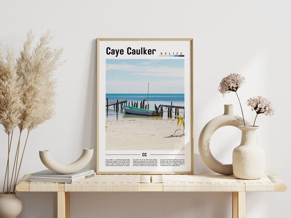 Caye Caulker Travel Poster, Central America - Image 6
