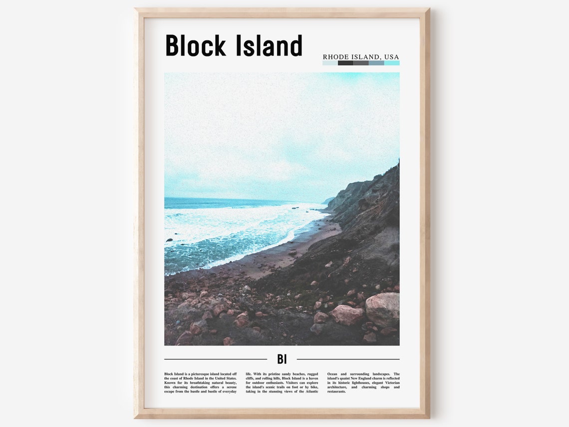 Block Island Poster Block Island Print Block Island Wall Art United States Photo United States Poster United States Print