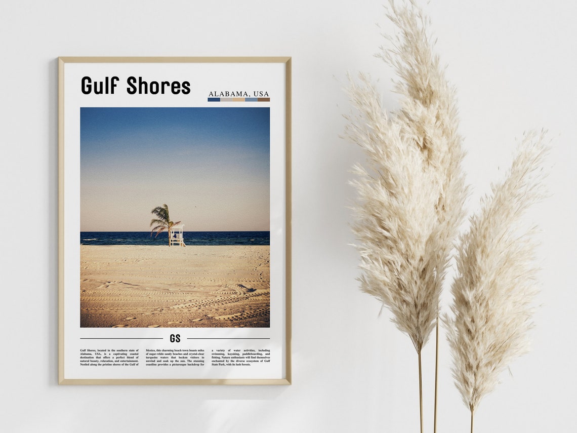 Gulf Shores Poster Gulf Shores Print Gulf Shores Wall Art United States Photo United States Poster United States Print - Image 4