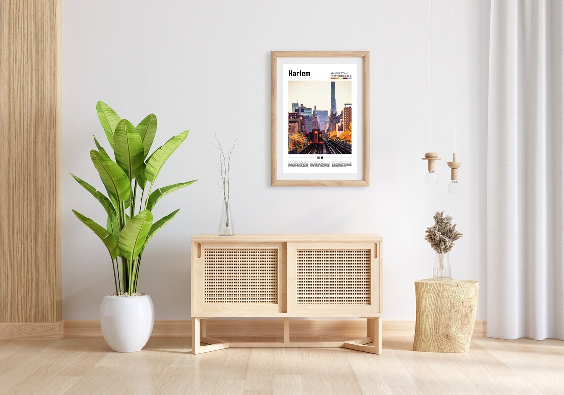 Harlem Oil Painting Poster, Colorful City Artwork - Image 5