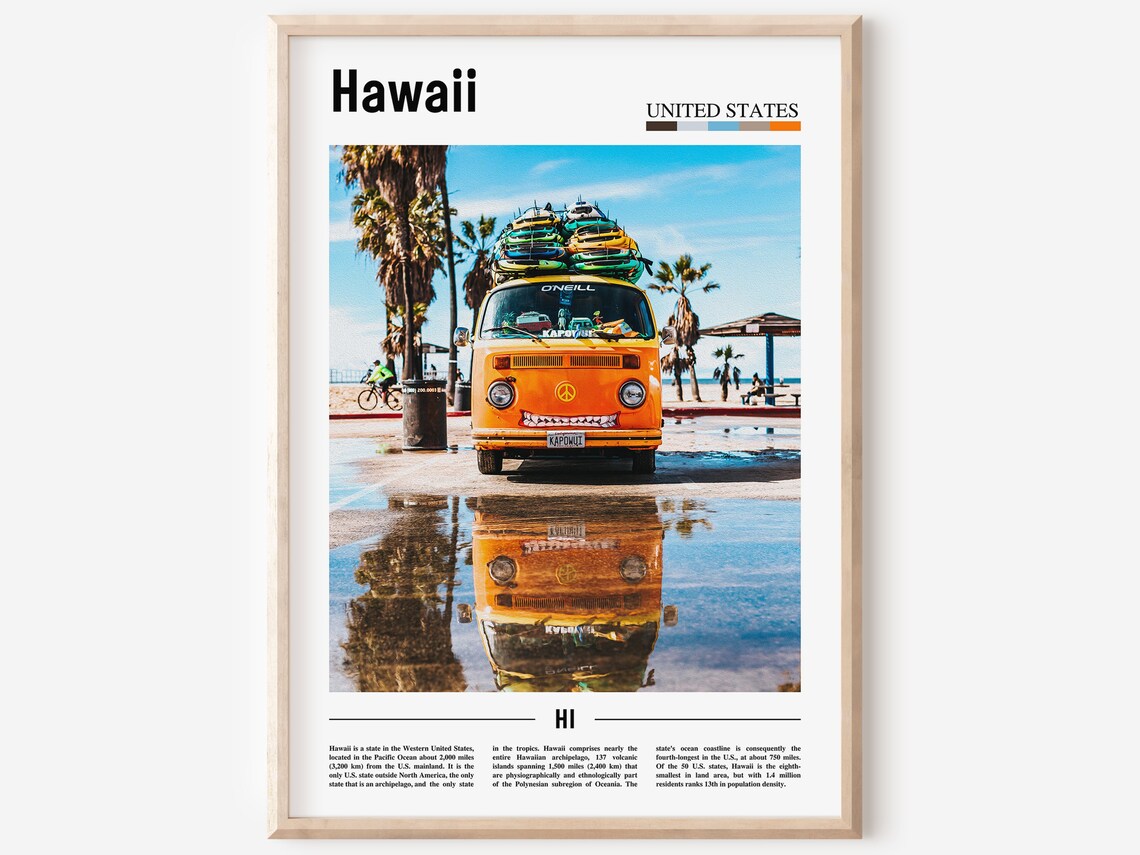 Hawaii Travel Poster, United States Photo