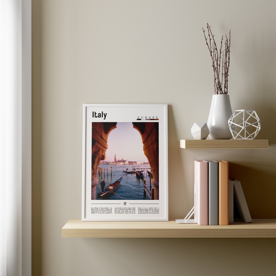 Italy Poster Italy Print Italy Wall Art Italy Photo Italy Poster Italy Print Italy Wall Art Minimal Travel Poster - Image 3