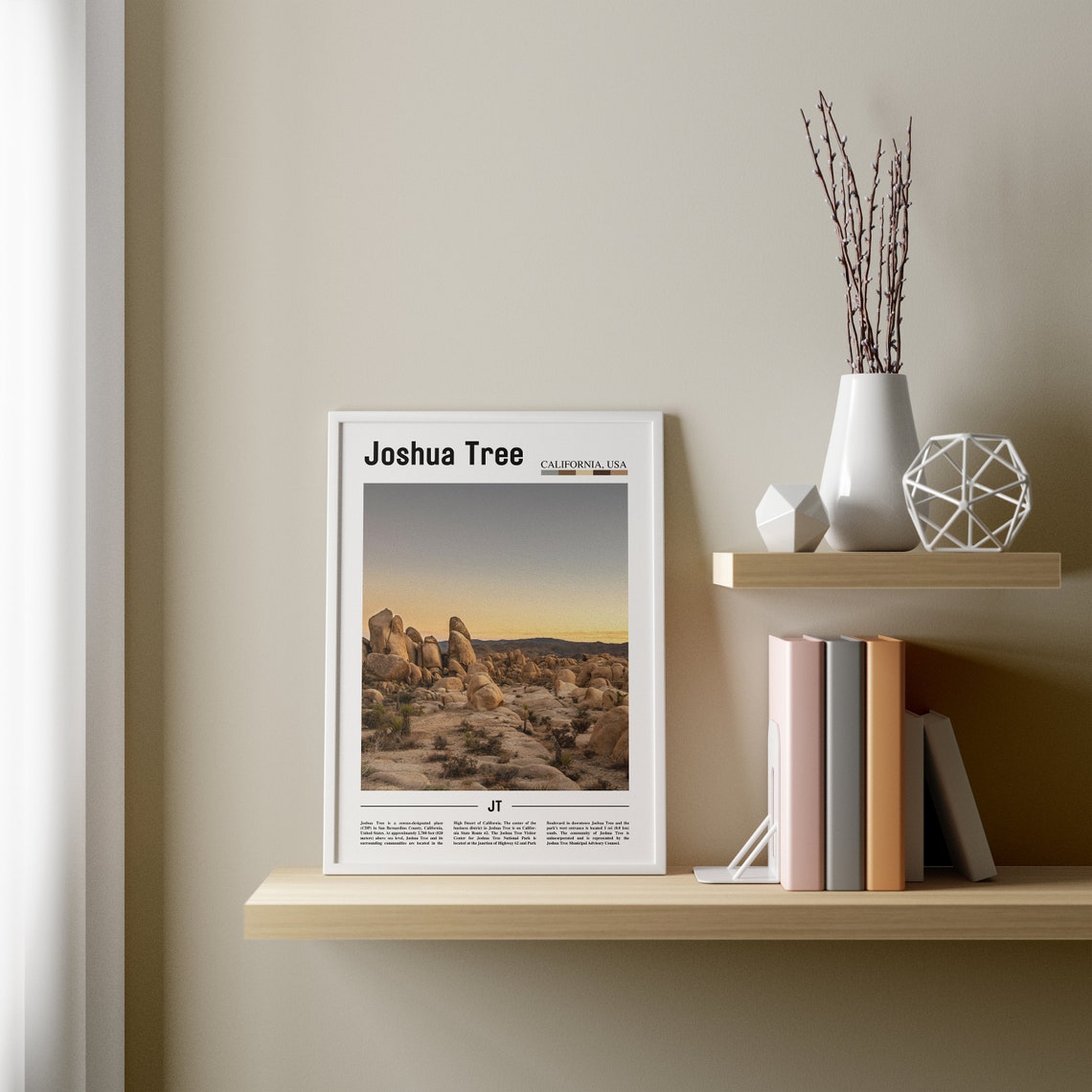 Joshua Tree Minimal Travel Poster - Image 3