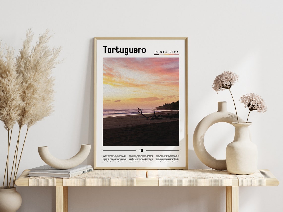 Tortuguero Poster Tortuguero Print Tortuguero Wall Art Central America Poster Central America Print Travel Poster - Image 6