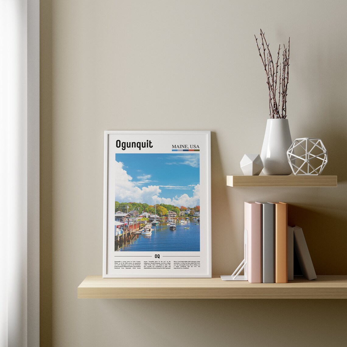 Ogunquit, Colorful City Artwork, Travel Poster - Image 3