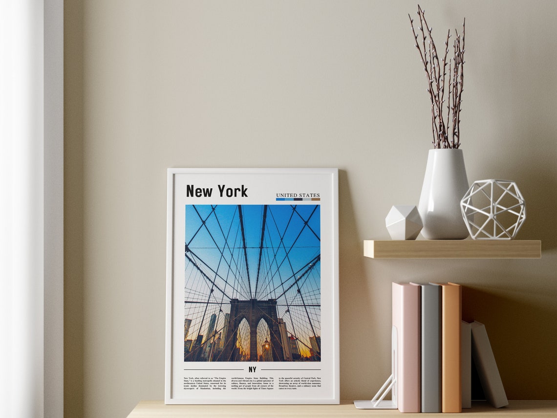 New York Poster New York Print New York Wall Art Ny Photo Ny Poster Ny Print New York Photo Travel Poster - Image 3