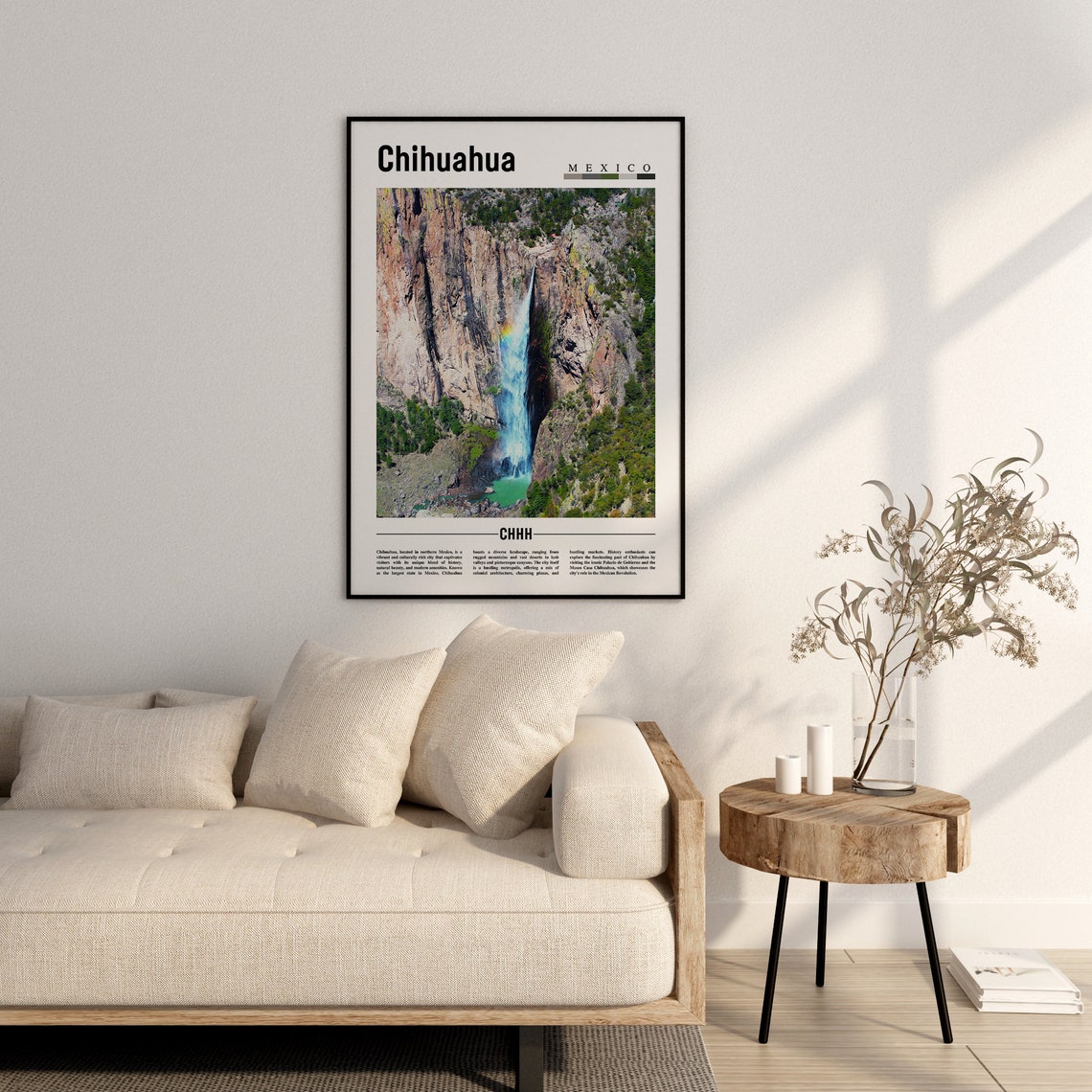 Chihuahua Poster Chihuahua Print Chihuahua Wall Art Mexico Poster Minimal Travel Print Travel Destination Oil Painting Poster - Image 3