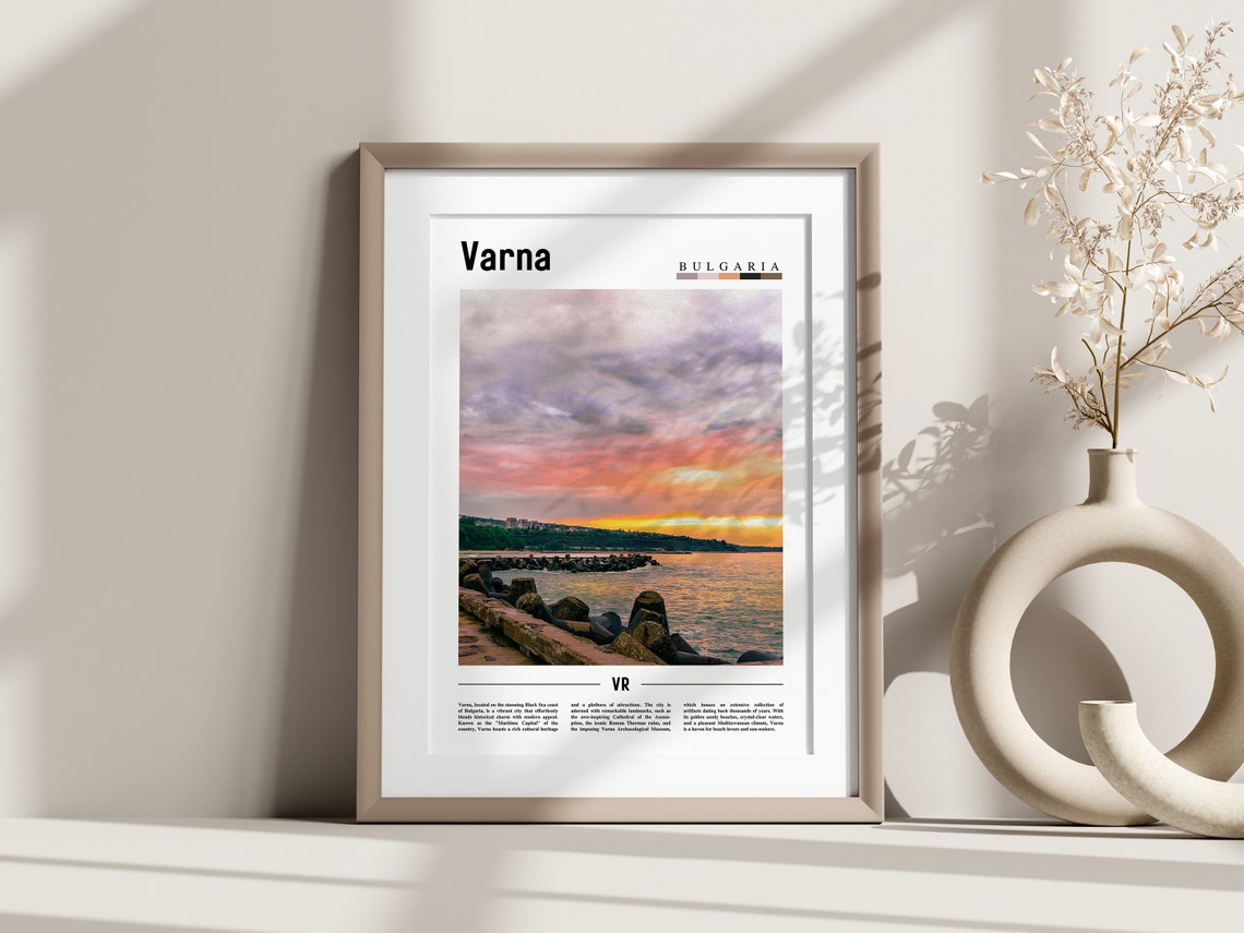 Varna Poster Varna Print Varna Wall Art Europe Photo Europe Poster Europe Print Travel Poster - Image 3