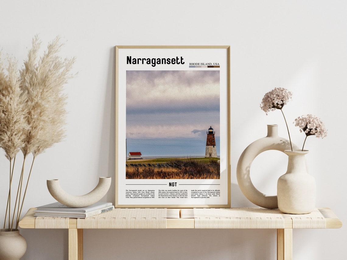 Narragansett Poster Narragansett Print Narragansett Wall Art United States Photo United States Poster United States Print - Image 5