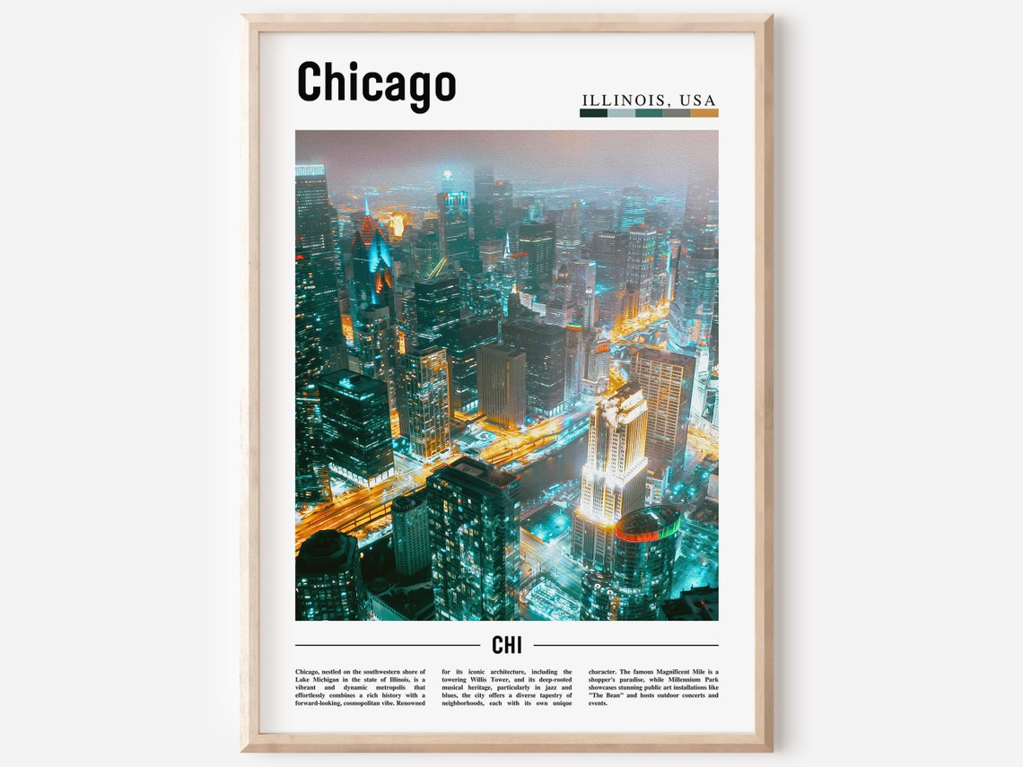 Chicago, United States Travel Poster
