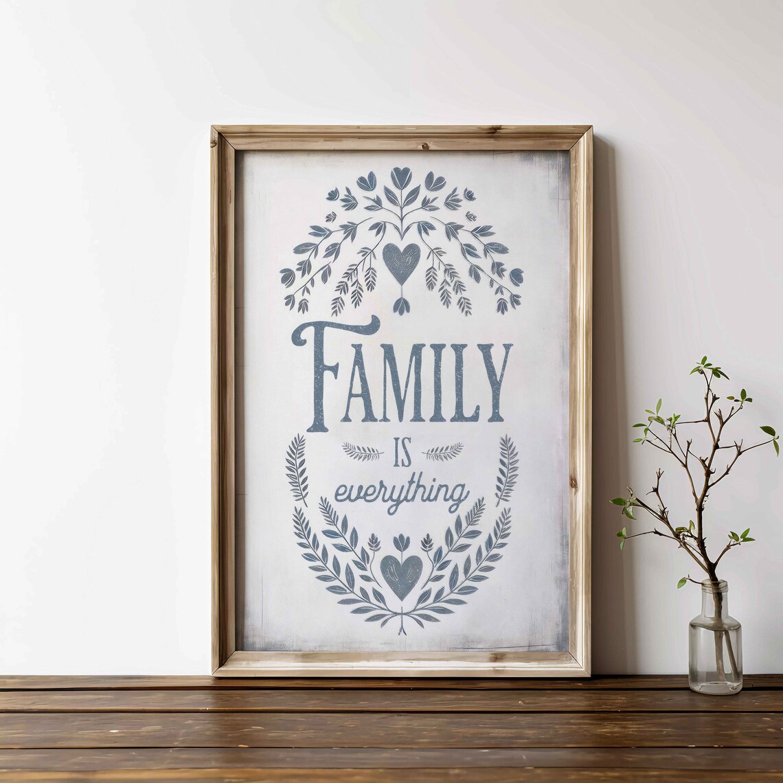 Family Is Everything Vintage Quote Art Print - Image 2