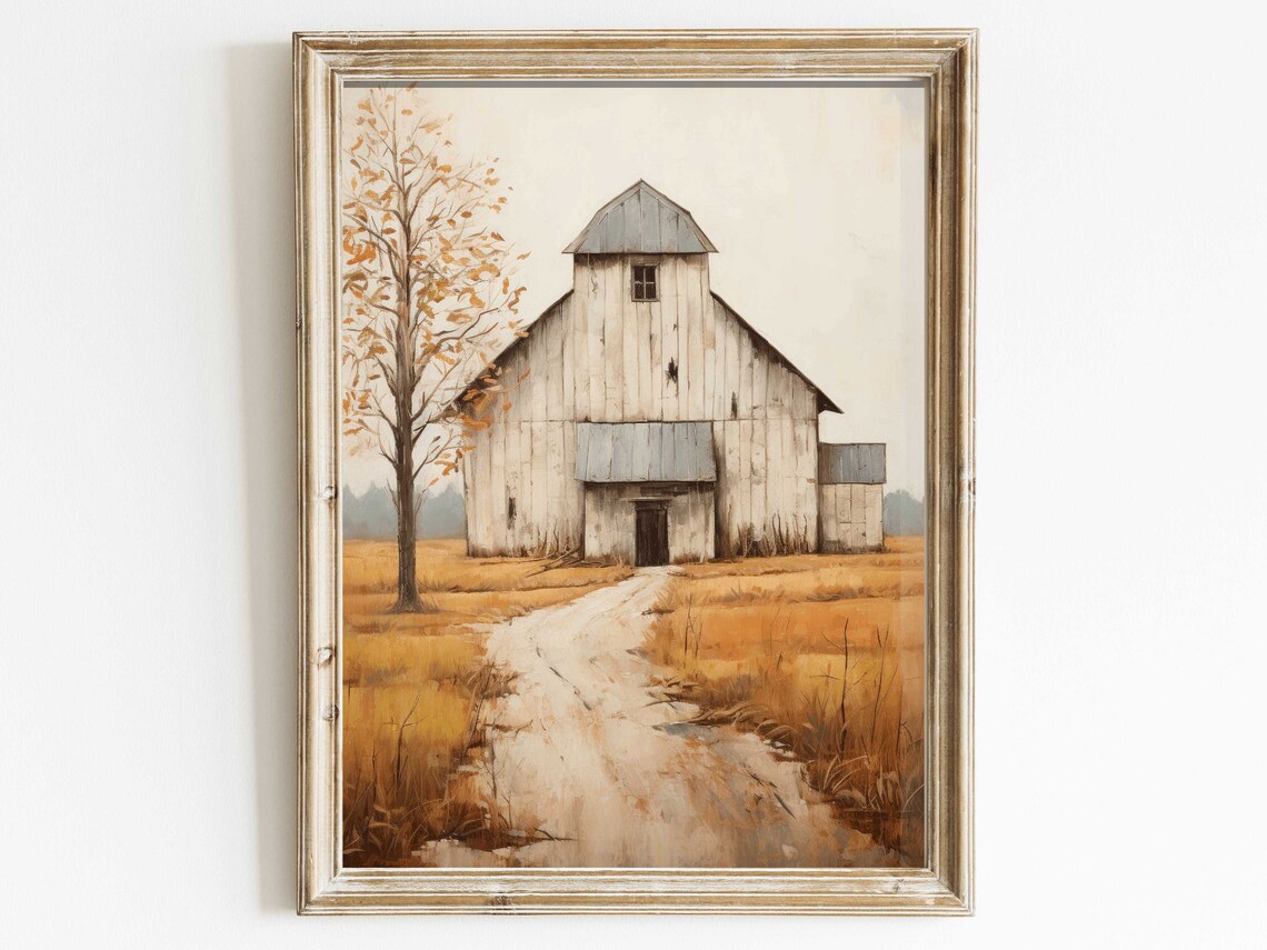 Barn Rustic Farmhouse Art Print, Vintage Countryside - Image 3