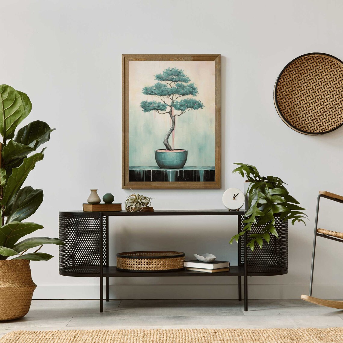 Japanese Bonsai Tree Vintage Floral Art Print - Image 2