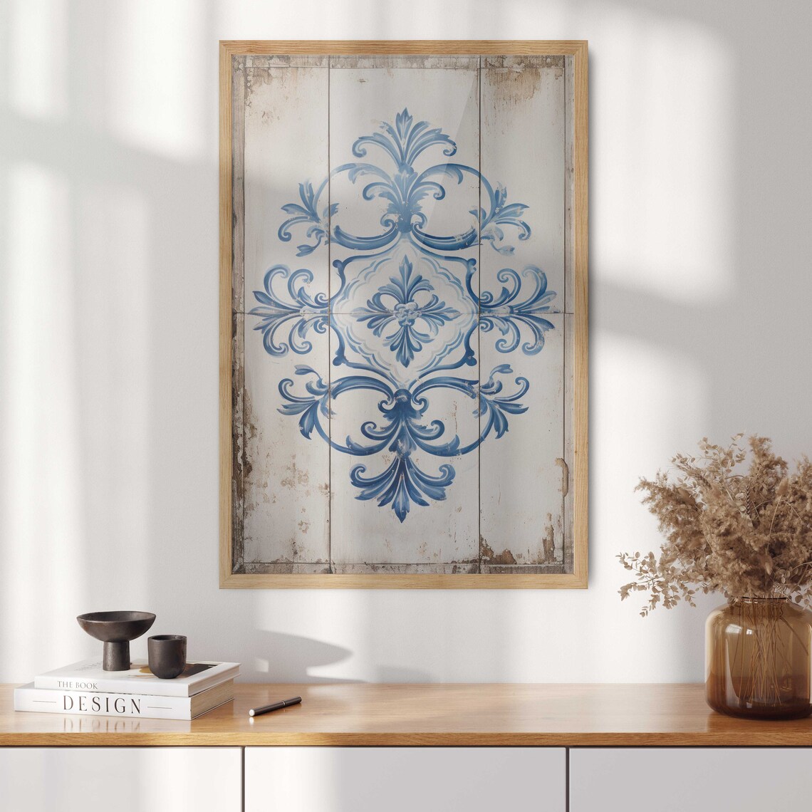 Azulejo Print Portuguese Tile Vintage Art Print - Image 2