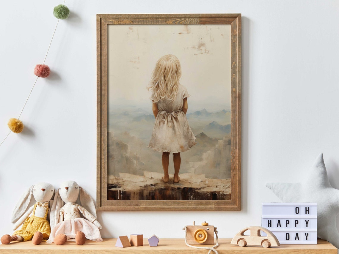 Girl Adventure Print Adventure Nursery Decor Girls Room Decor Age 5 7 Mountain Nursery Girls Bedroom Decor Girl Wall Art