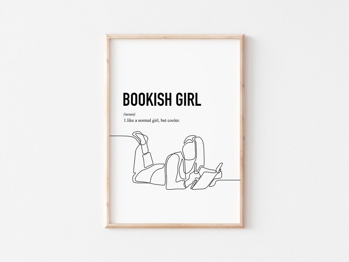 Book Lover Bookish Girl One More Chapter Art Print - Image 2