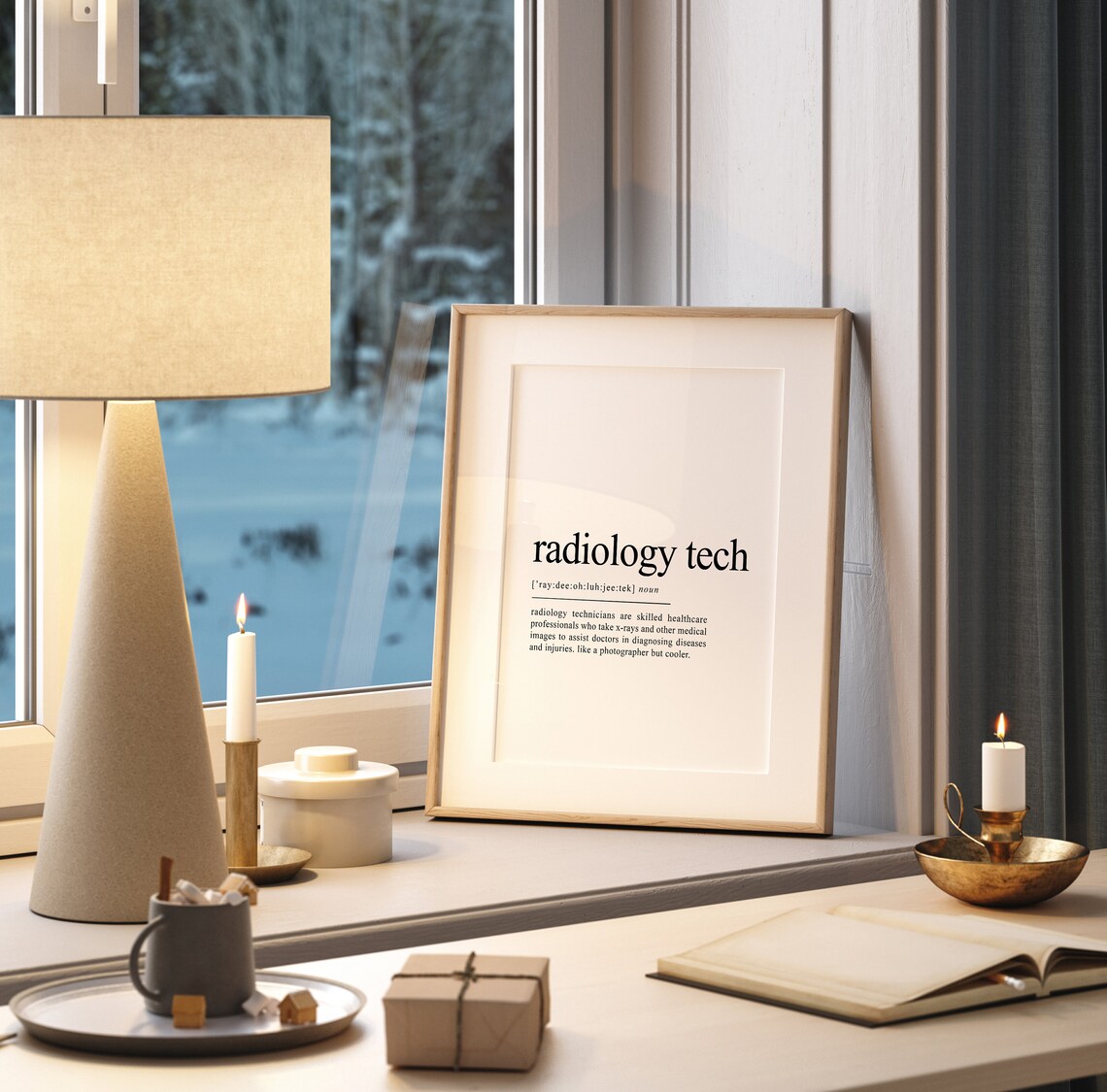 Radiology Tech Definition Print, Gift for Radiologist - Image 2