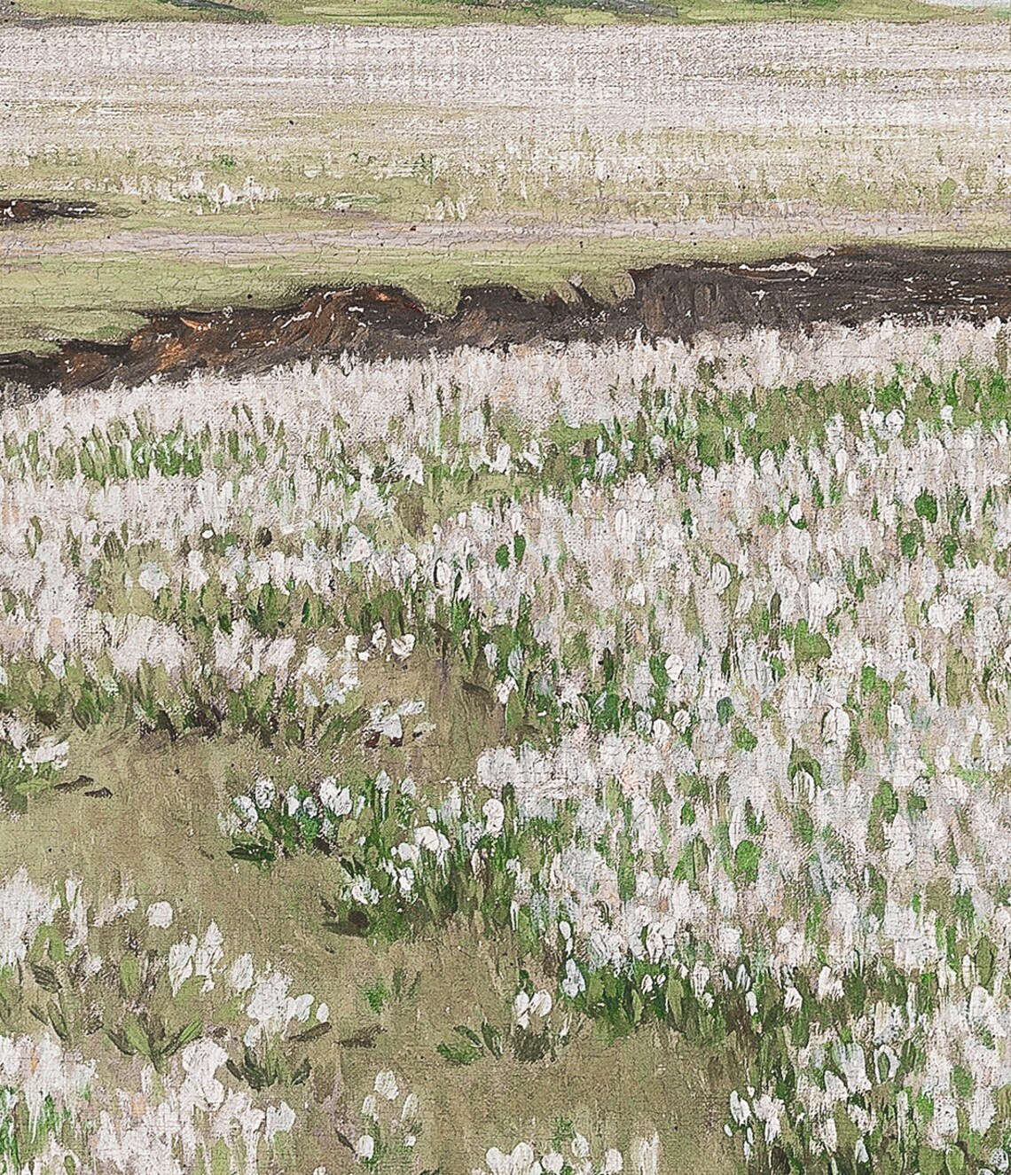 Spring Landscape Oil Painting, Rustic Farmhouse Decor - Image 2
