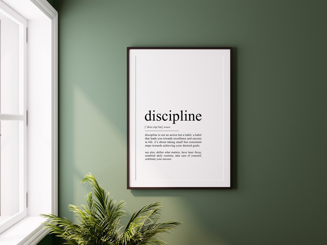 Discipline Definition Office Poster, Boss Lady Quote - Image 2