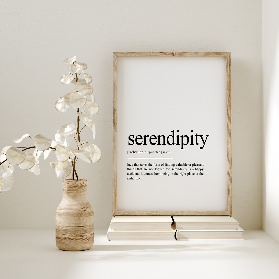Serendipity Definition Quote Print, Bedroom Wall Decor - Image 2