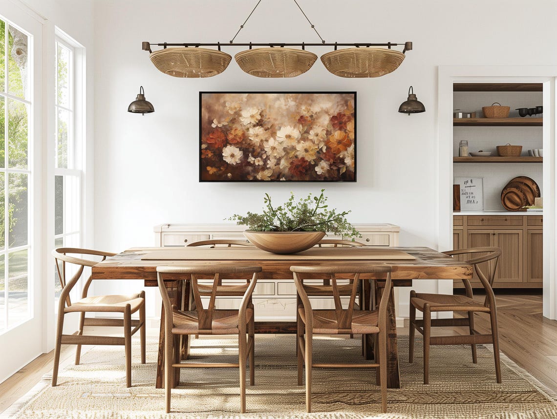 Frame Tv Art Fall Florals Dark Moody Fall Tv Art Rustic Fall Vintage Flowers Autumn Cottage Core Thanksgiving 169 Ratio Tv4 - Image 4