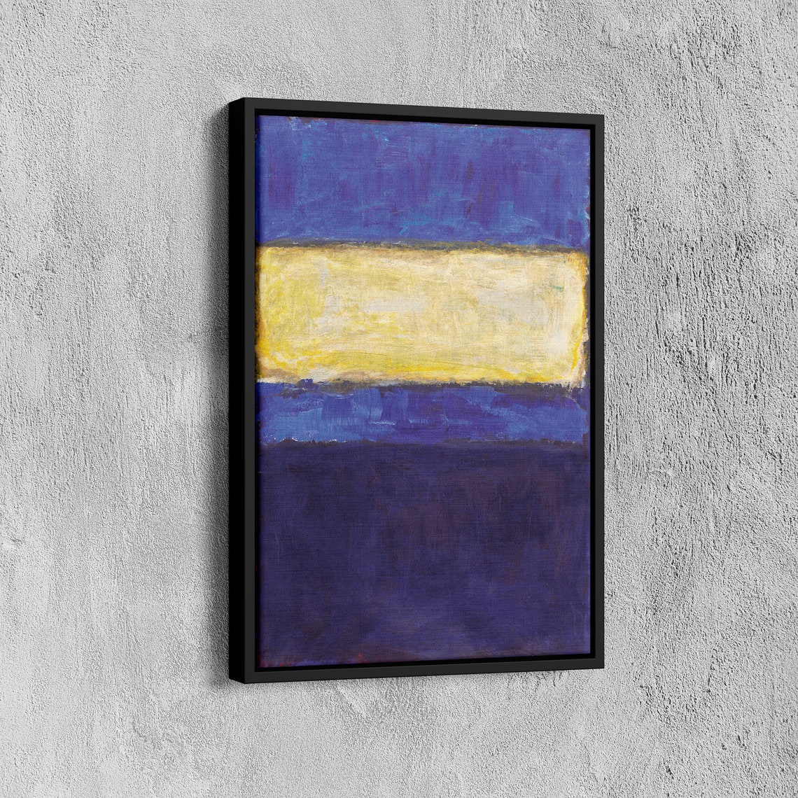 Mark Rothko Blue And Yellow Print Mark Rothko Extra Large Exhibition Poster Modern Art Expressionism Art Rothko Reproduction Art - Image 7