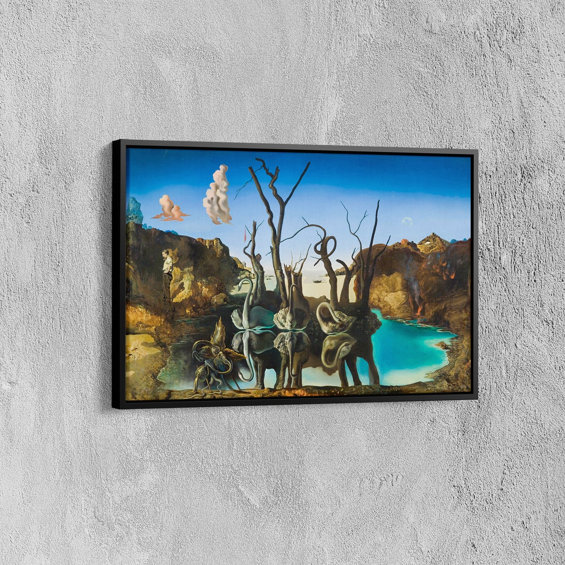 Salvador Dali Swans Reflecting Elephants Surreal Mirror Poster - Image 7