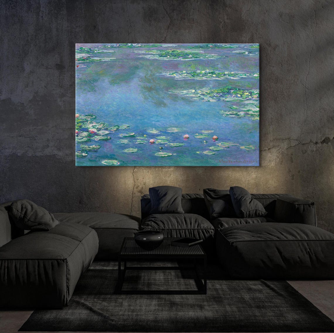 Claude Monet Water Lilies Serene Blue Pond Impressionist Poster - Image 5