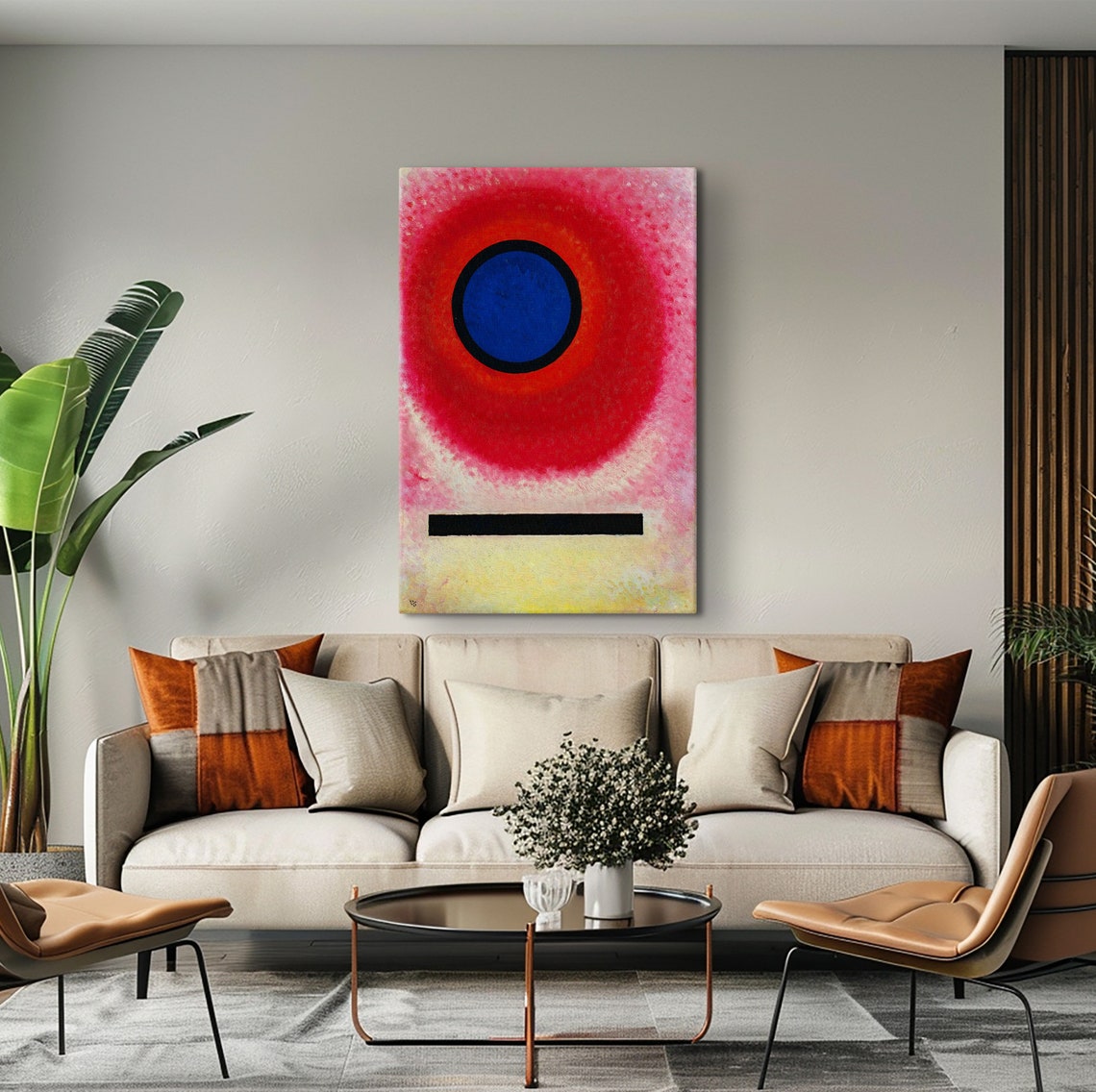 Wassily Kandinsky Blue Circle Red Rings Concentric Abstract Poster - Image 4