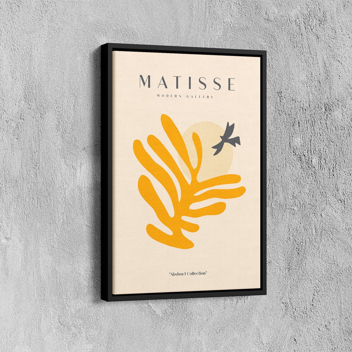 Matisse Modern Gallery Yellow Leaf Bird and Sun Abstract Poster - Image 7