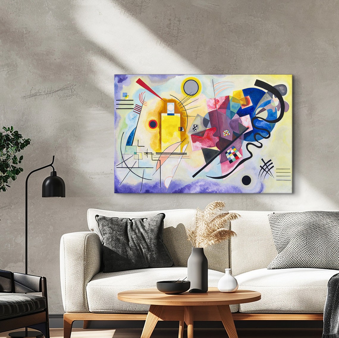 Wassily Kandinsky Yellow Red Blue Wassily Kandinsky Glass Wall Decor Abstract Wall Art Print Expressionism Art Poster Glass Art - Image 5