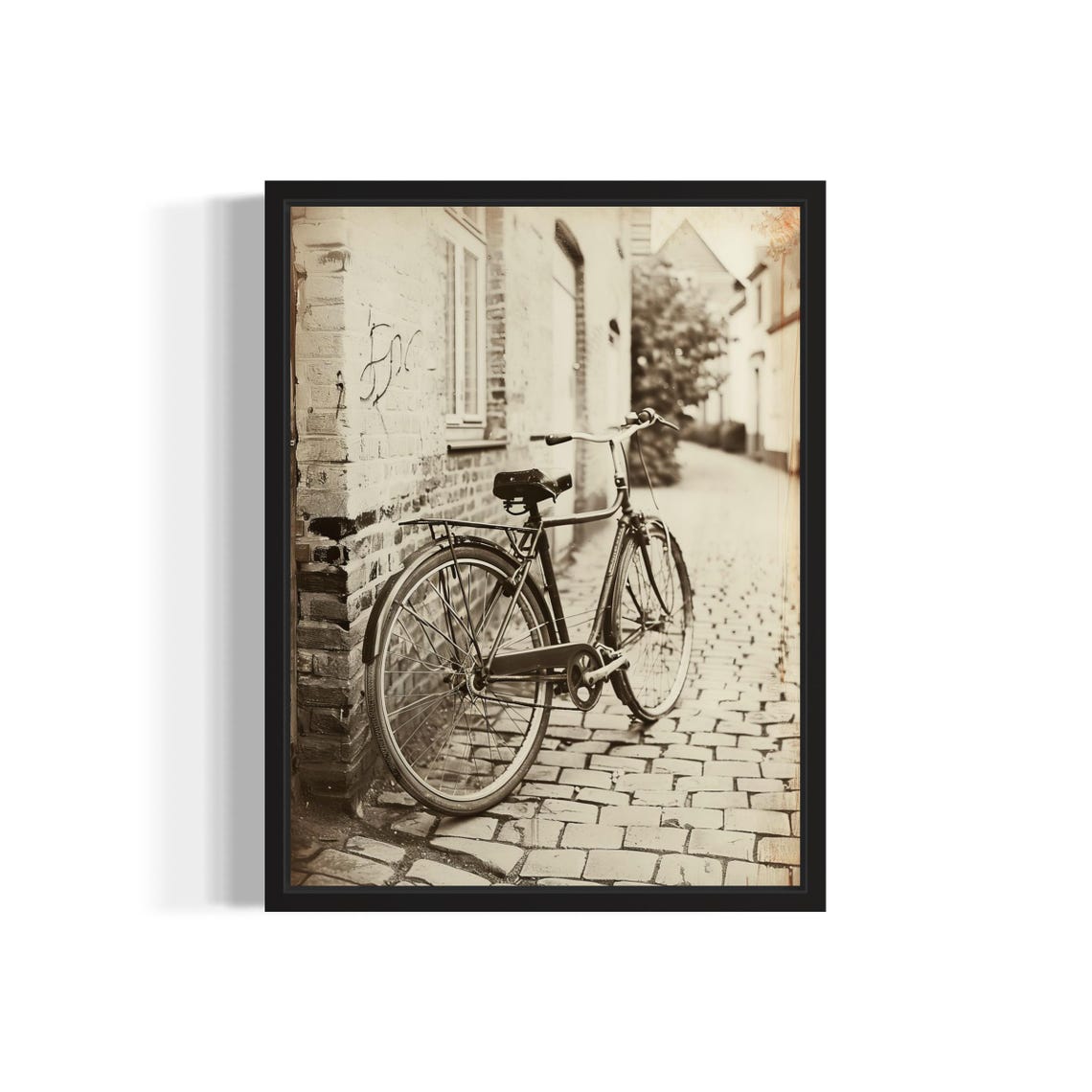 Retro Bicycle Poster Art Print Vintage Gothic Wall Art Painting Decor Photo