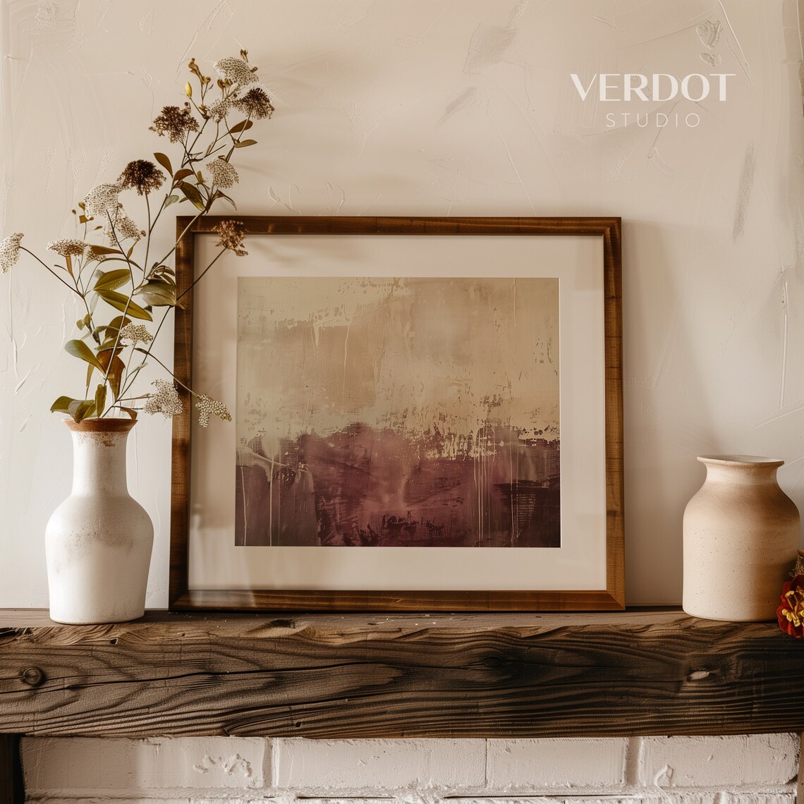 Fall Abstract Painting Autumn Wall Art Fall Print Moody Thanksgiving Decor Modern Minimalist 24129 - Image 3