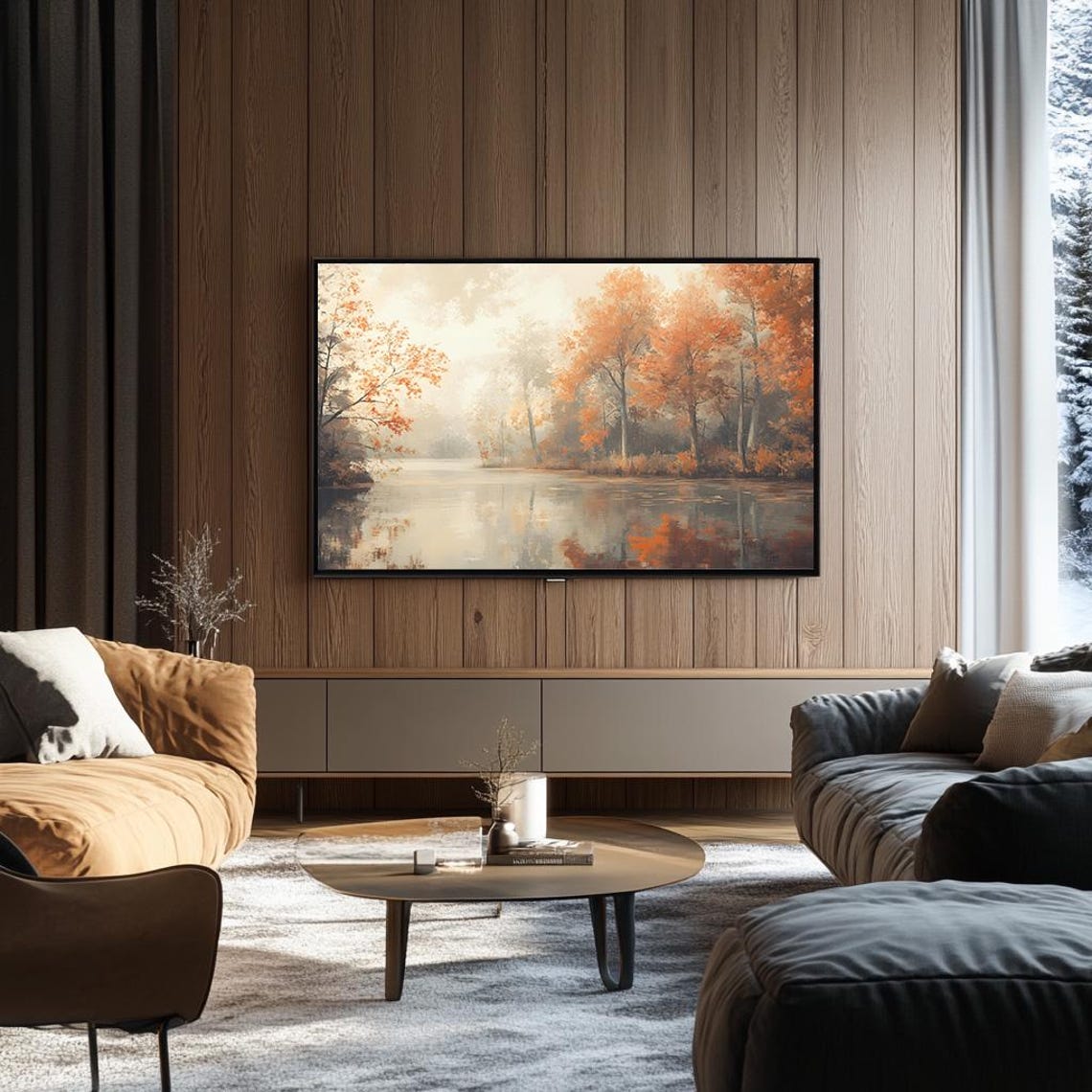 Japanese Autumn River Art Print - Image 3