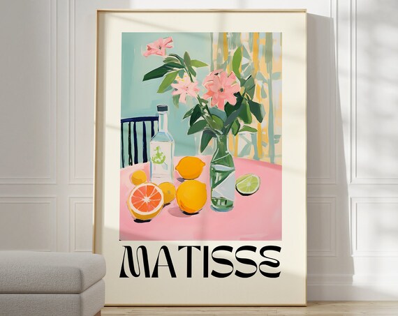 Henri Matisse Print Aesthetic Matisse Poster For Modern Gallery Exhibition Art Minimalist Neutral Wall Art Matisse Cut Outs Gift Idea