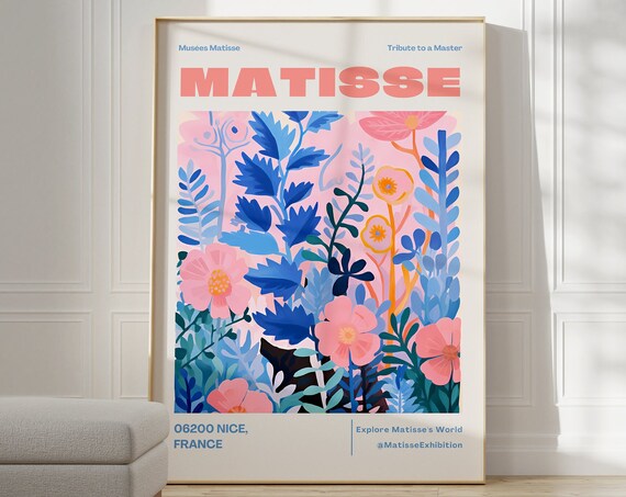 Henri Matisse Print Colorful Wall Art Aesthetic Room Decor Matisse Poster For Modern Gallery Exhibition Art Matisse Cut Outs Gift Idea