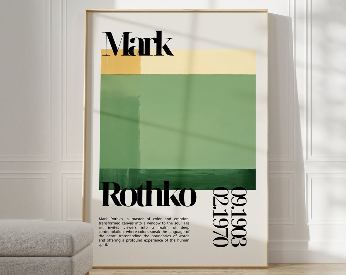 Mark Rothko Exhibition Poster, Housewarming Decor - Image 5