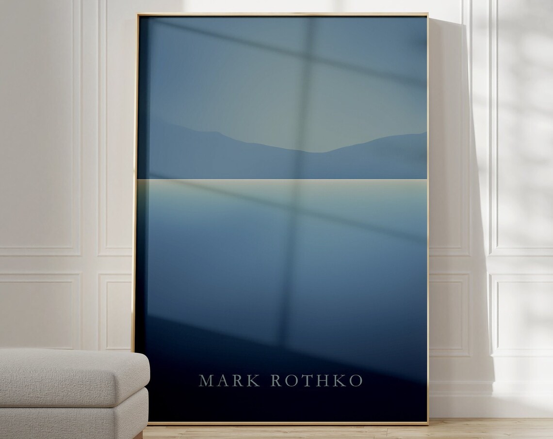 Mark Rothko Exhibition Poster, Housewarming Wall Art Print