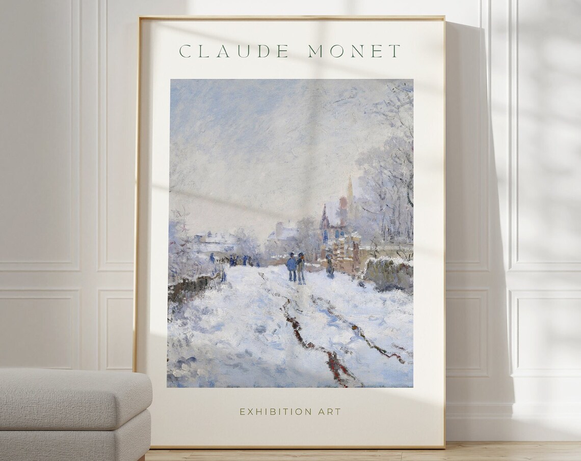 Claude Monet Mid Century Modern Poster Print