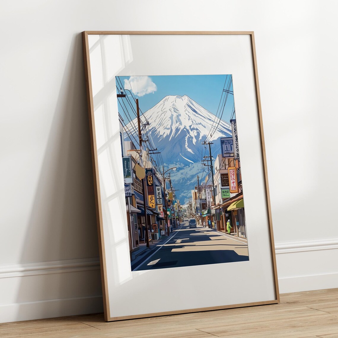 Mount Fuji Honcho Street Travel Poster, Japan - Image 2